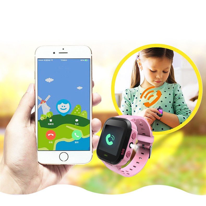 Đồng hồ định vị trẻ em GPS Setracker Q528 (Hồng)