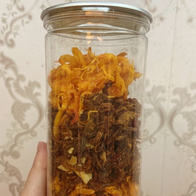 Khô gà mix Khô mực dừa, khô heo LomDom food 3 vị trong 1 hộp 200g đồ ăn vặt Hà Nội vừa ngon vừa rẻ | BigBuy360 - bigbuy360.vn