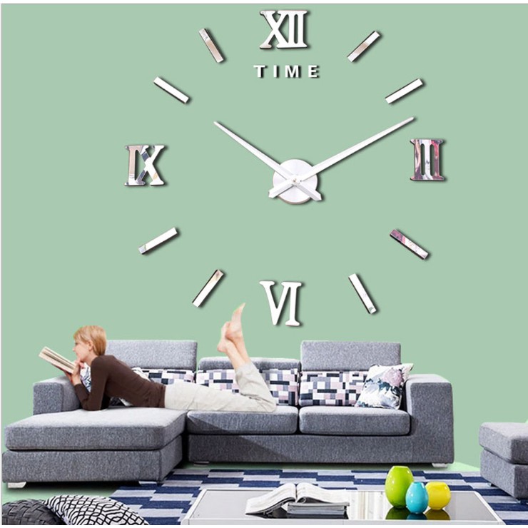 Bộ đồng hồ số mica đường kính 1.2m mẫu chữ TIME MẪU C