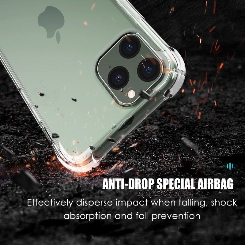 Ốp điện thoại sốc cho Vivo Y33s Vivo V21 5G V20 Pro SE Y12A V21e X60 Pro X70 silicon trong suốt chống