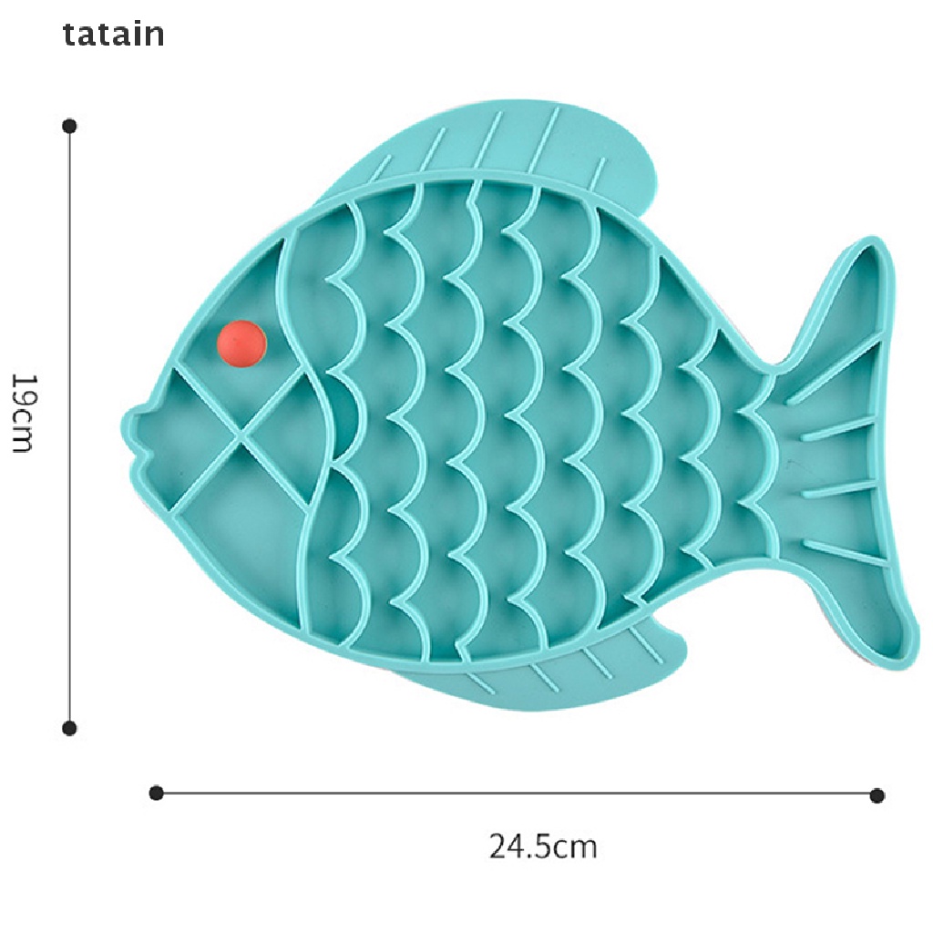 [TAT] Silicone Bowl Dog Lick Mat Slow Feeding Food Bowl For Dogs Cat Treat Feeder CVX