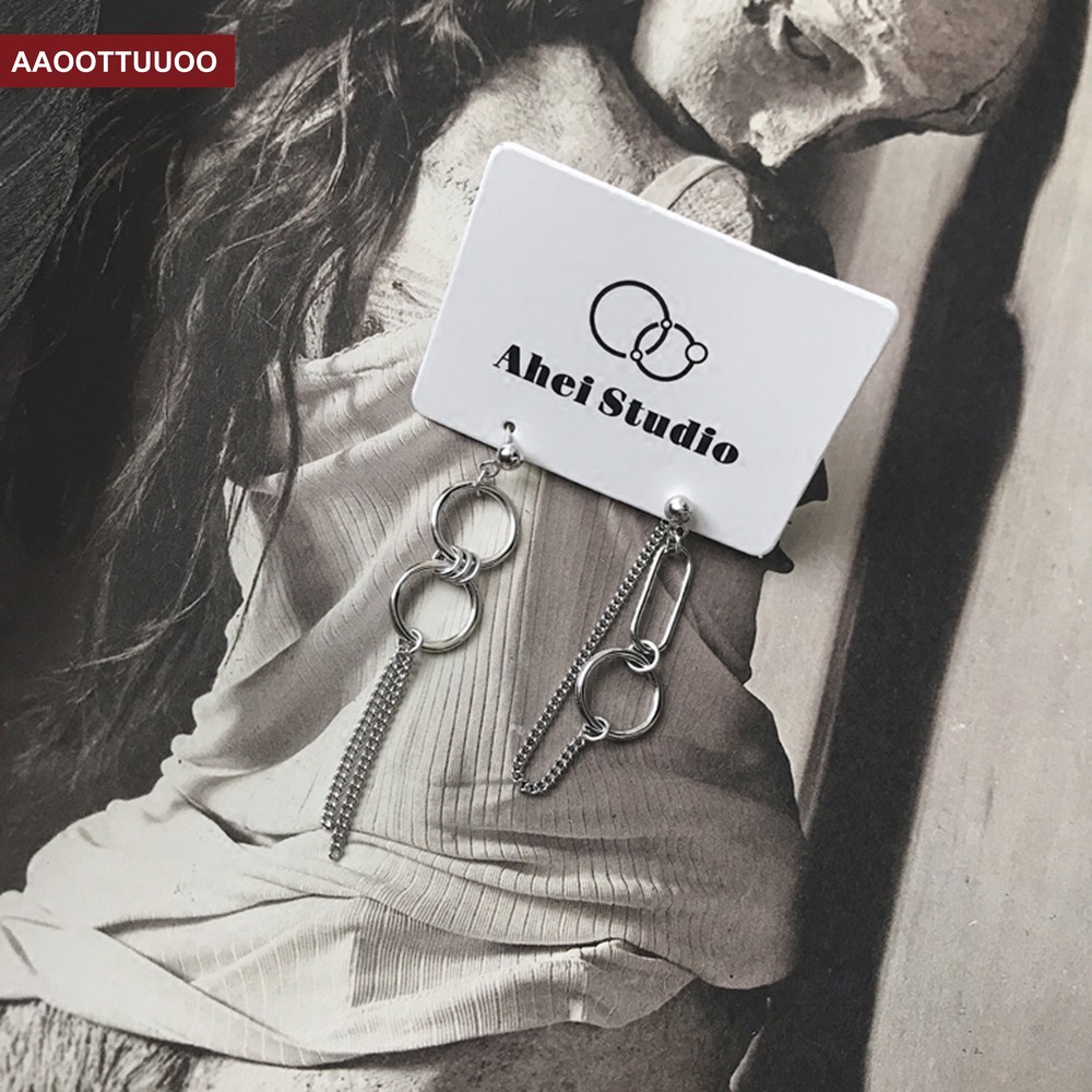 Khuyên tai kiểu dáng đơn giản thời trang Hàn Quốc