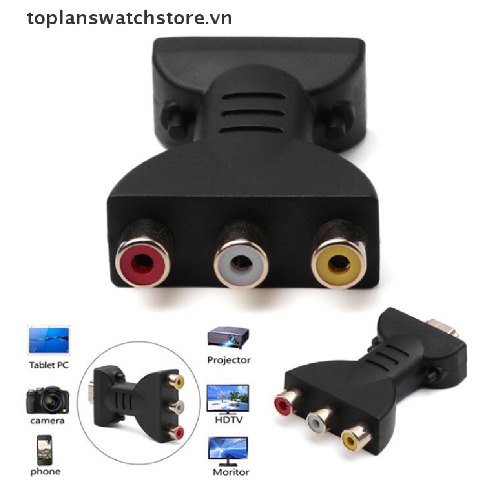 Dây Cáp Chuyển Đổi Tín Hiệu AV HDMI 1080p Sang VGA HDMI Sang AV RCA Tiện Dụng