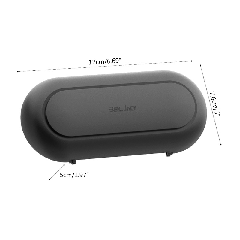 Giá Đỡ Mắt Kính Gắn Tấm Chống Nắng Trên Xe Hơi Bằng ABS Màu Trắng/Đen