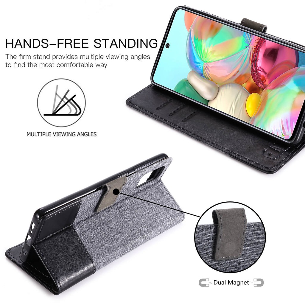 Ốp Điện Thoại Da Gập Phối Ví Cho OPPO RENO 3 4 4Z A32 A53 A52 A72 A92 A92S RENO 4Z Reno3 Reno4 RENO 4PRO 5G Realme C11