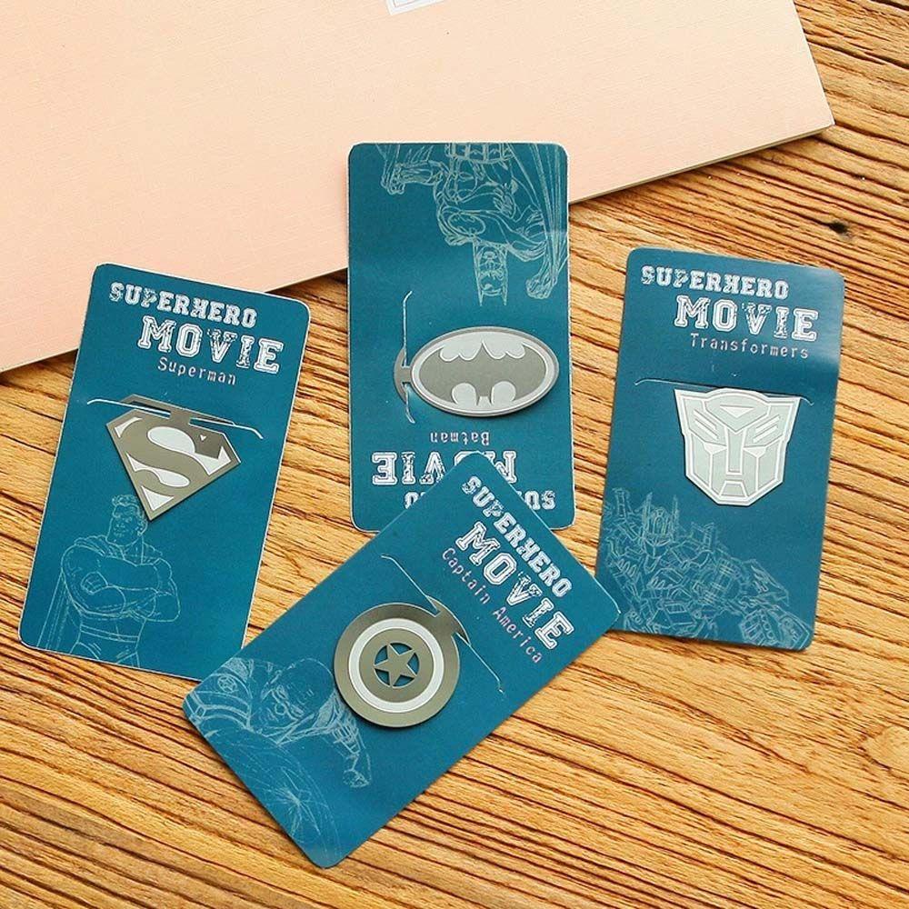 PEWANY Kẹp Giấy Đánh Dấu Trang Sách Hình Batman Hoạt Hình