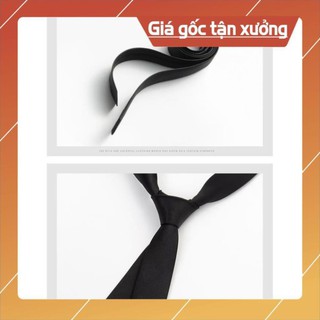 [BÃO SALE] Cà vạt lụa Nam bản nhỏ màu đen