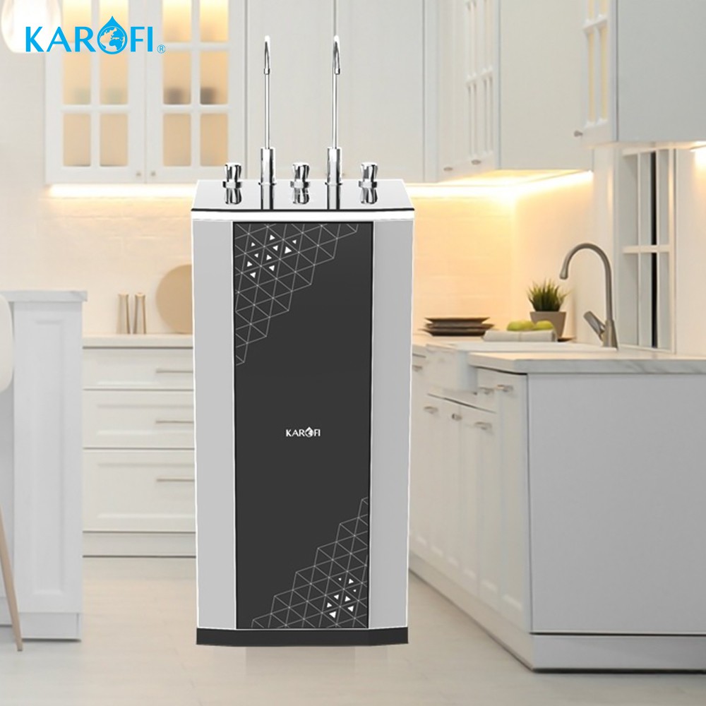 Máy lọc nước nóng lạnh 10 lõi Karofi công nghệ Smax KAD - D950 - Bảo hành 36 tháng