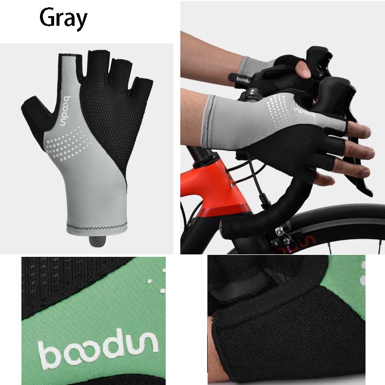 Đôi Găng Tay Hở Ngón Chống Trượt Chống Sốc Khi Đi Xe Đạp