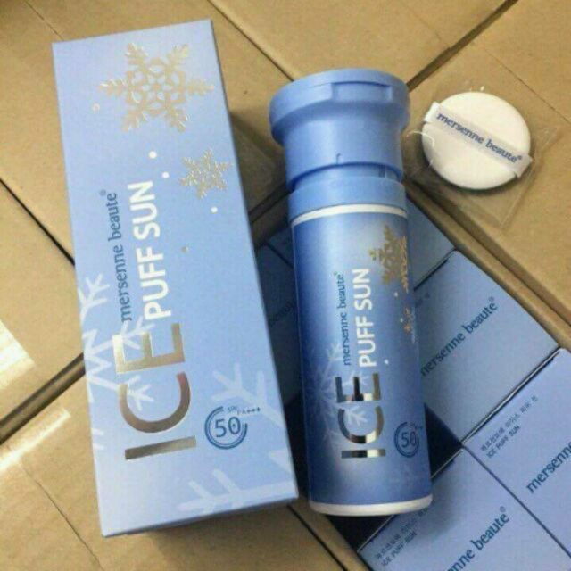 KEM CHỐNG NẮNG BẢO VỆ DA CHỐNG TIA UV ICE PUFF SUN MERSENNE BEAUTE SPF50+ PA+++