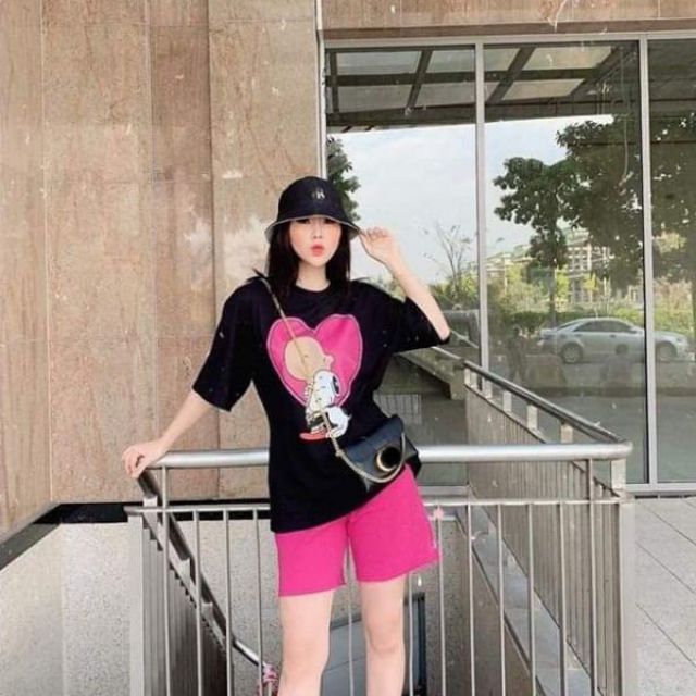 ĐỒ BỘ NỮ IN HOẠT HÌNH PHỐI MÀU SIÊU XINH