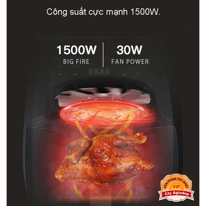 Nồi chiên không dầu Đức GIORMANI 4.5L Bền tốt Bảo Hành 5 năm