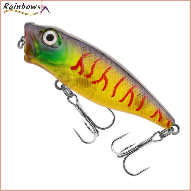 Mồi Câu Cá Giả Cứng 7cm 8.5g Kèm 2 Lưỡi Câu