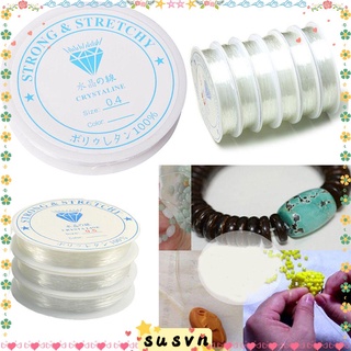 Dây xỏ hạt làm trang sức|cuộn chỉ co giãn dùng làm vòng tay/vòng cổ diy
