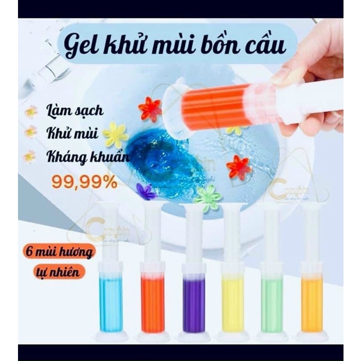 GEL THƠM KHỬ TRÙNG, KHỬ MÙI, DIỆT KHUẨN NHÀ VỆ SINH HÌNH HOA