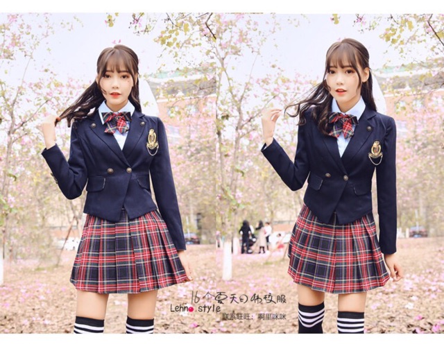 YAS0382-Set đồng phục học sinh nam/ nữ Hàn quốc