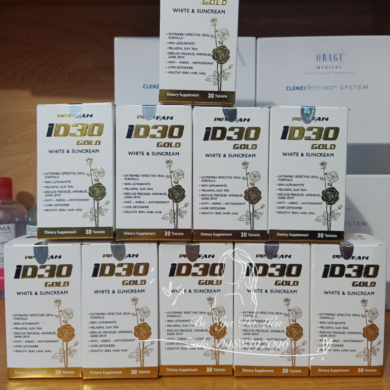 Viên uống trắng da chống nắng iD30 White & Suncream | BigBuy360 - bigbuy360.vn