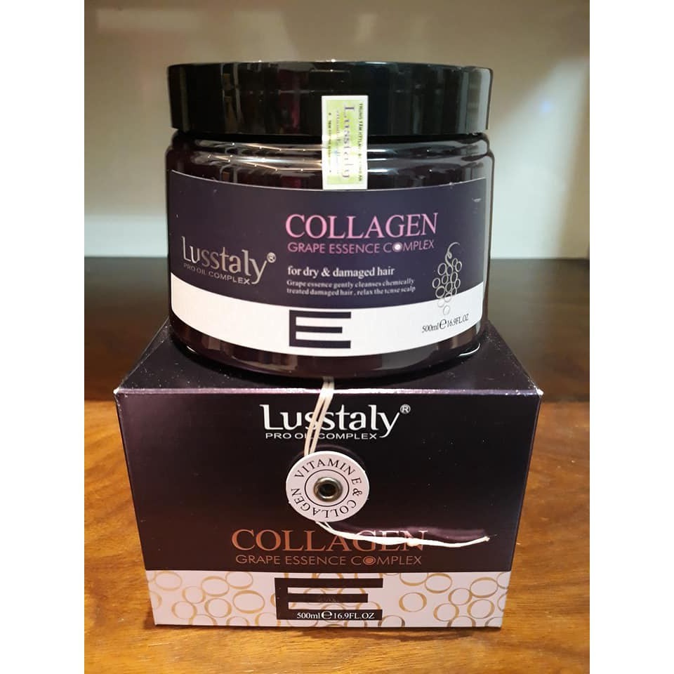 Hấp phục hồi Lusstaly Collagen Vitamin E Mask 500ml