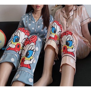 Đồ ngủ Pijama Vịt Donald lụa