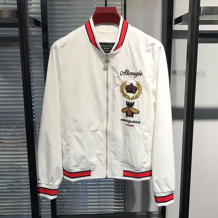 Aó khoác gió thêu thủ công hình con ong