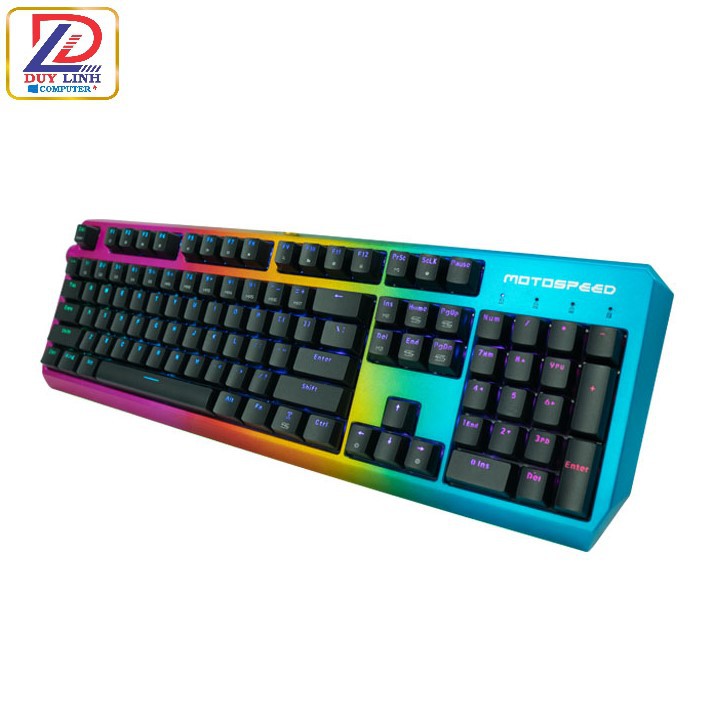 BÀN PHÍM CƠ MOTOSPEED CK80 RGB PRO GAMING (MÀU RAINBOW)