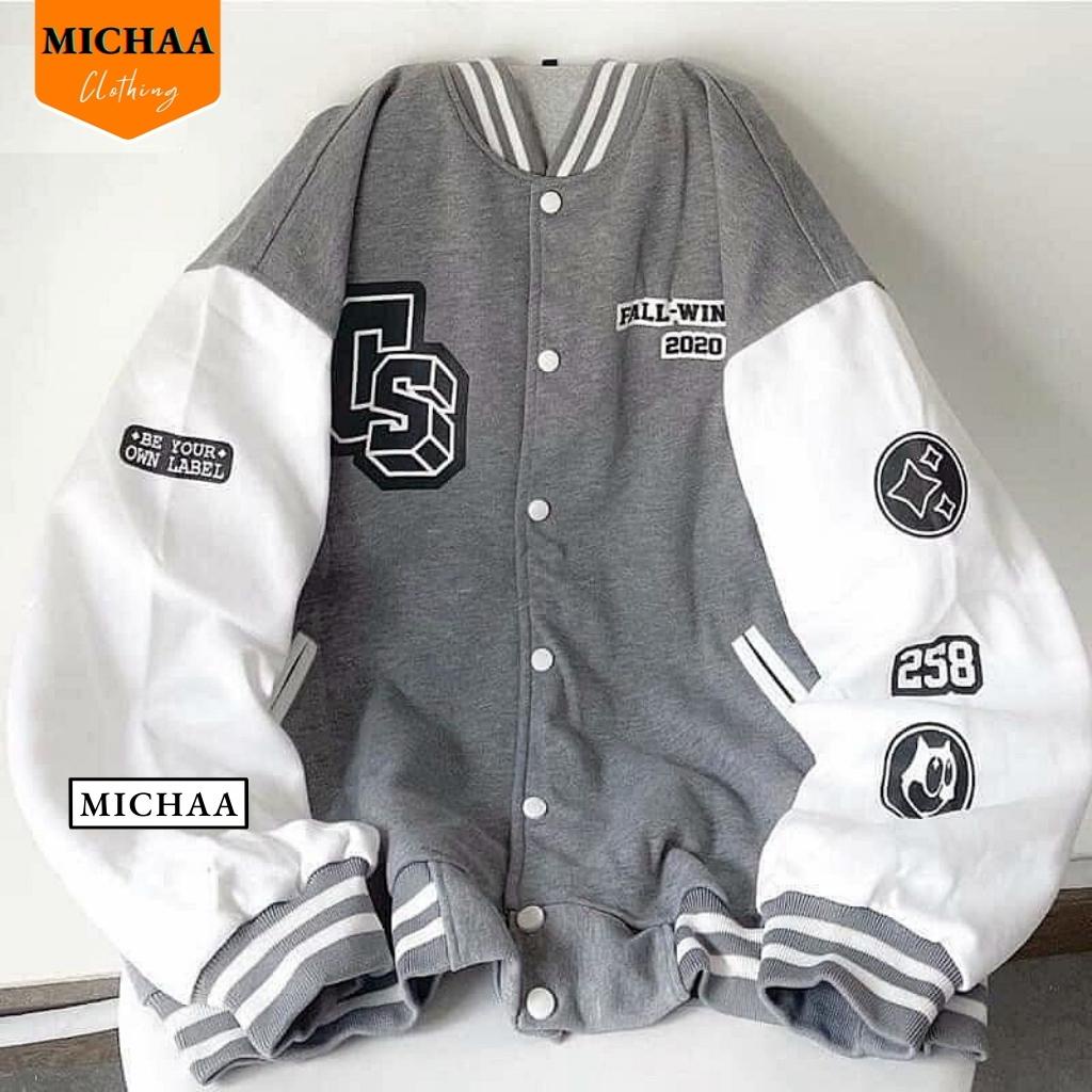 Áo Khoác Bomber Nỉ CS Nam Nữ Ulzzang Unisex Chống Nắng 2 Lớp Thể Thao - MICHAA