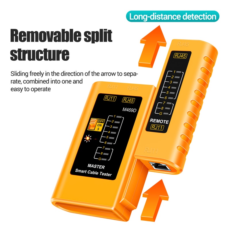 Dụng Cụ Kiểm Tra Sửa Chữa Dây Cáp Mạng Đa Năng RJ45 Lan RJ45 + Rj11