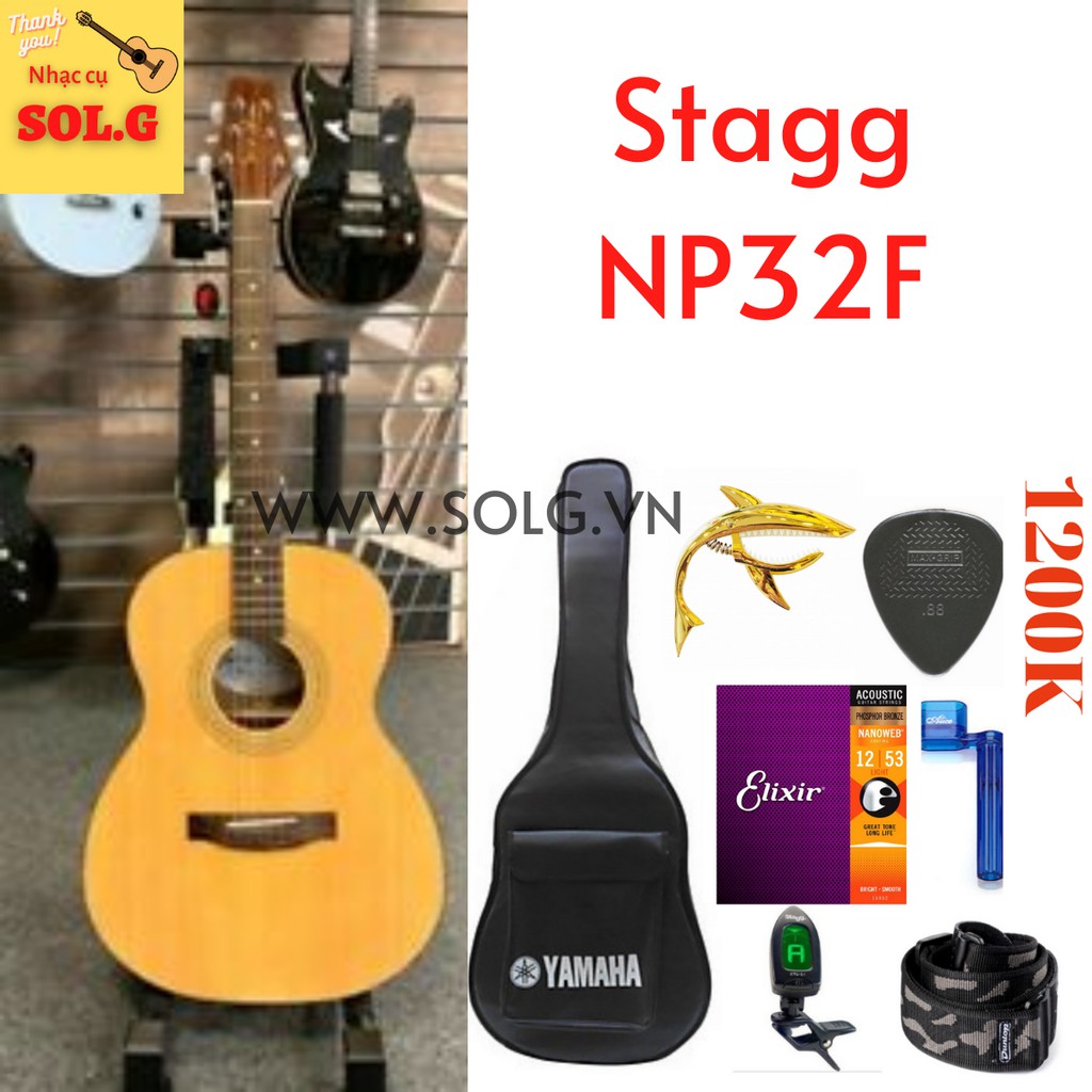 Guitar Acoustic Stagg NP32F Nhập Khẩu Bỉ - Phân Phối Sol.G