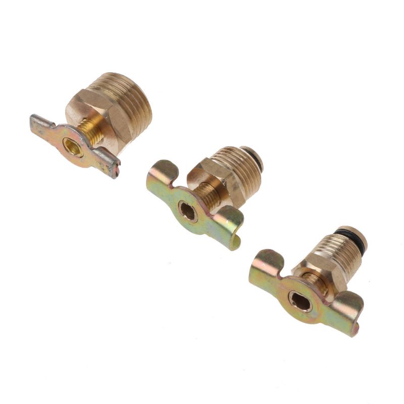 Van xả khí 1/4&quot; 3/8&quot; 1/2&quot; bằng đồng thau chuyên dụng