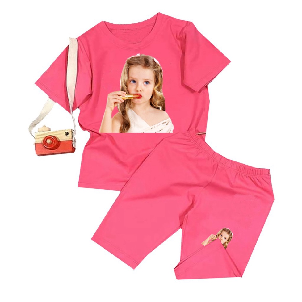 ( Khuyến mãi ) Bộ Đồ bé gái tô môi son siêu hót cho bé từ 6kg-29kg.BDBG42. .