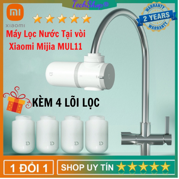 Máy Lọc Nước Tại vòi Xiaomi Mijia MUL11 💥Kèm 4 lõi thay thế💥 - Máy Lọc Nước 4 Cấp Độ Lọc, 3 Chế Độ Nước, Bảo hành 2 năm