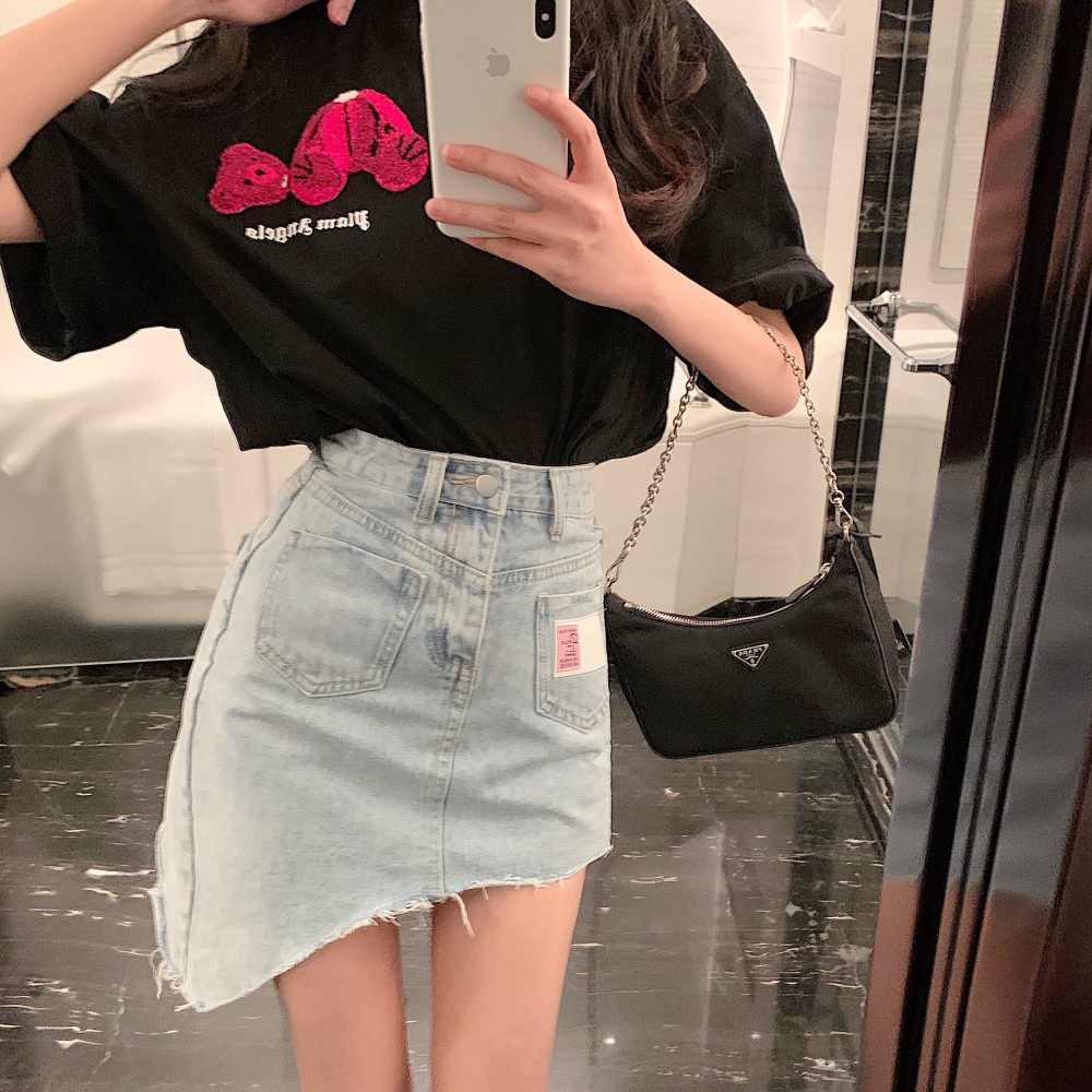 JANE'S Chân váy jean vạt chéo túi mini Hồng Hàn Quốc J0168  quyến rũ năng động kèm ảnh thật cuối | BigBuy360 - bigbuy360.vn