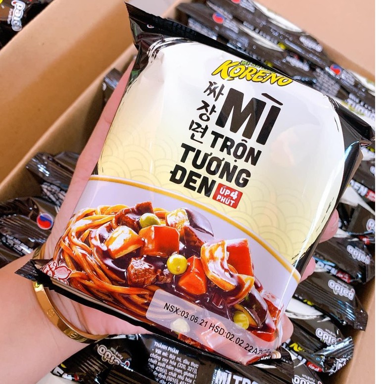 Mì Trộn Tương Đen Koreno Ăn Liền 75g / Mì Koreno kim chi 75g