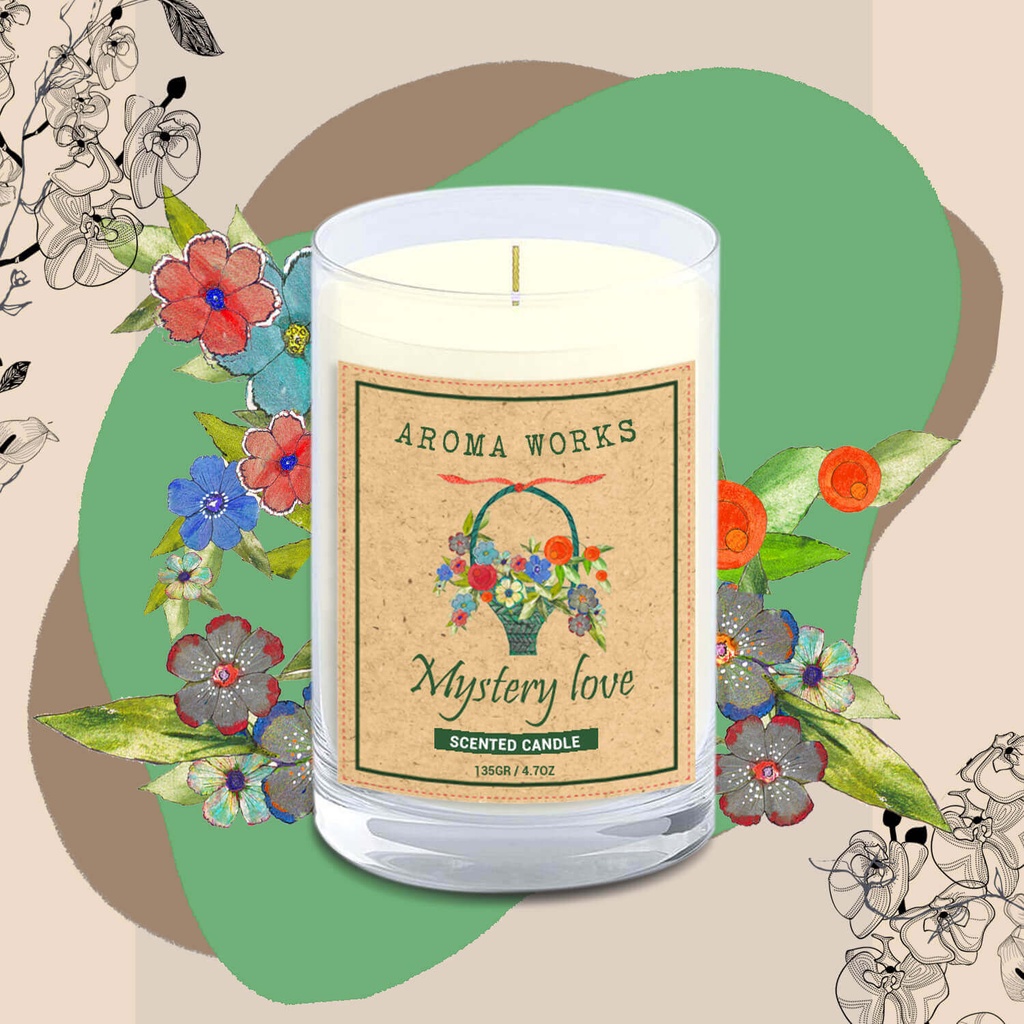 Nến Thơm Thiên Nhiên Aroma Works Natural Scented Candle - Mystery Love