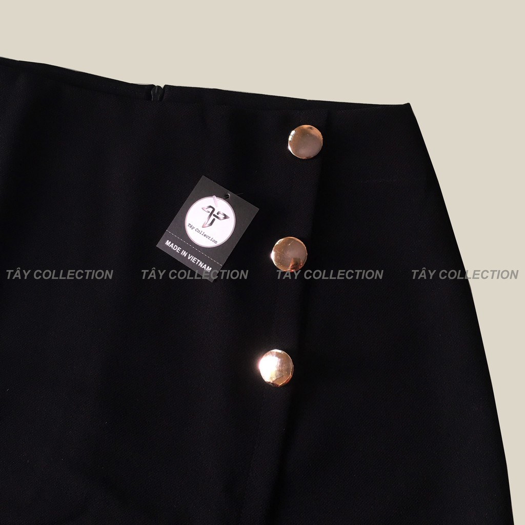 Chân Váy Suông Đuôi Cá Phối Vạt Chéo Tây Collection, Vải Đẹp, May Kĩ, Mặc Tôn Dáng | BigBuy360 - bigbuy360.vn