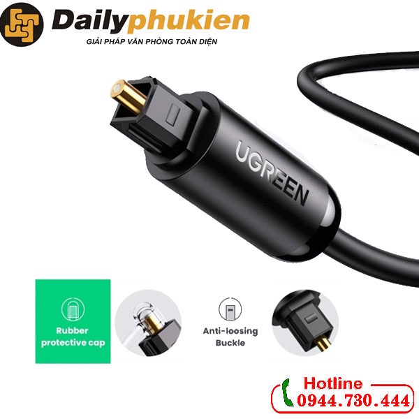 Cáp audio quang Optical dài 3m Ugreen 70893 chính hãng dailyphukien