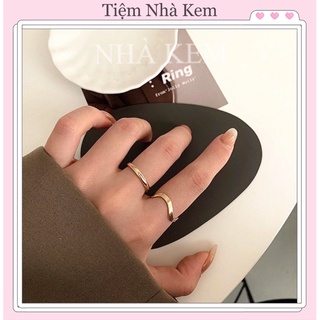 [ẢNH THẬT] Set 2 Nhẫn Hợp Kim Sang Trọng Phong Cách Hàn quốc cho cặp đôi NKNH04