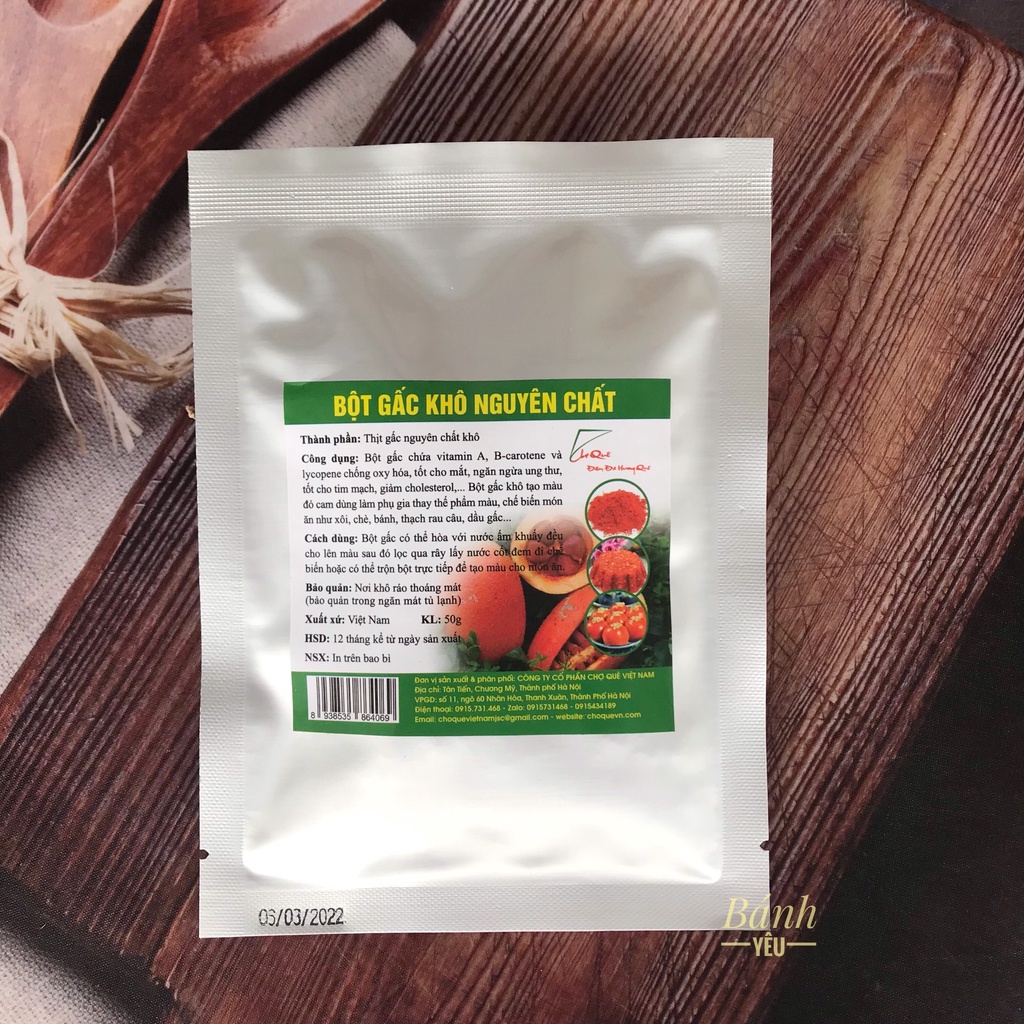 Bột Tạo Màu Tự Nhiên Chợ Quê 50g