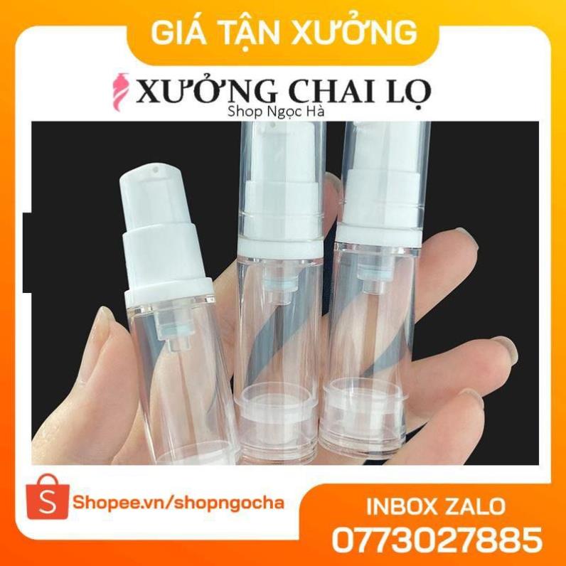 Chai Chiết Mĩ Phẩm ❤ GIÁ TỐT NHẤT ❤ Chai nhựa hút chân không xịt phun sương 5ml,10ml,15ml,30ml,50ml chiết mỹ phẩm .