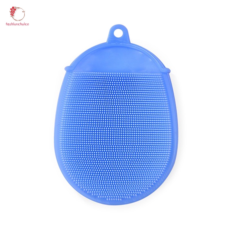 Bàn chải tắm em bé hình găng tay mau khô chống khuẩn tẩy tế bào chết bằng chất liệu silicon