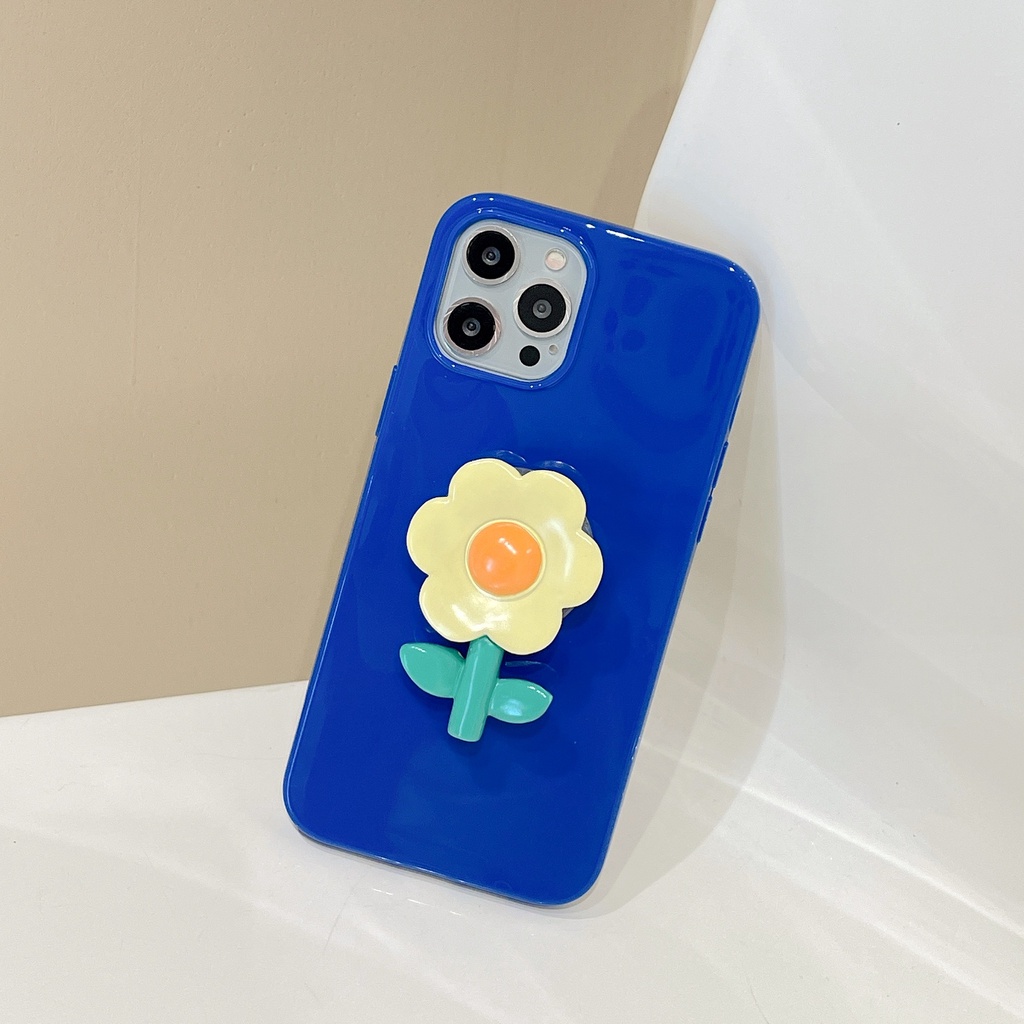Ốp Điện Thoại tpu Mềm Có Giá Đỡ Hình Hoa Hồng Cho iphone 7 8 plus 13 Pro Max Xr X Xs Xs Max 11 11 Pro Promax 1212 Pro Max