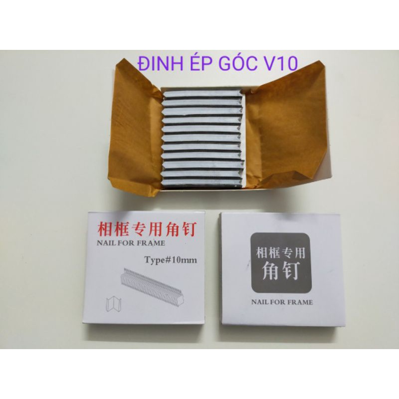 Hàng chuẩn đinh ép góc V10 loại 1 ( ko kén  máy)