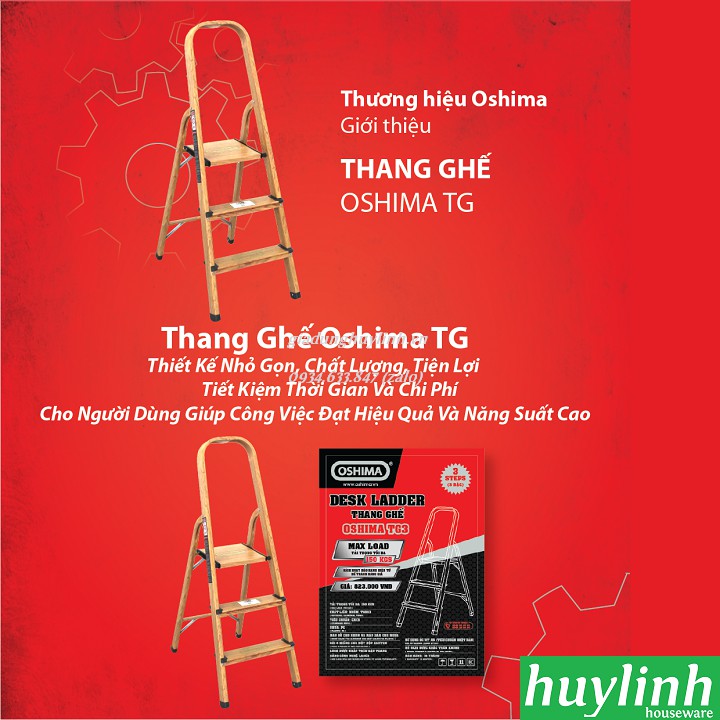 Thang nhôm ghế 5 bậc Oshima TG5