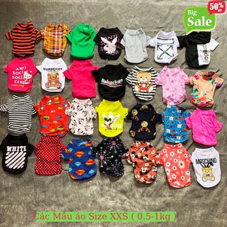 Quần áo chó mèo Áo chất Áo Cotton ( Chọn size k chọn mẫu) 60k/4áo