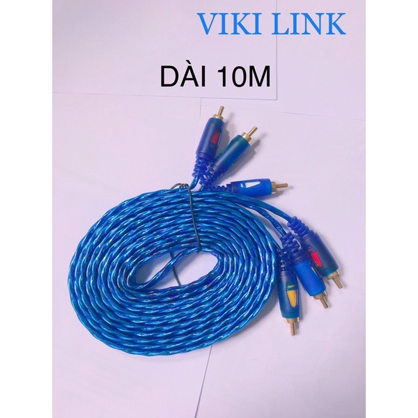 Dây cáp AV bông sen Video/Audio 2 đầu RCA  kết nối ổn định, tín hiệu âm thanh và hình ảnh sắc nét.