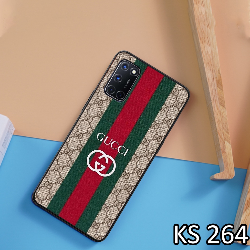 Ốp lưng Oppo A52 - Oppo A53 - Oppo A92 - Ốp in hình GÜÇÇÏ - lưng nhám viền TPU cao cấp