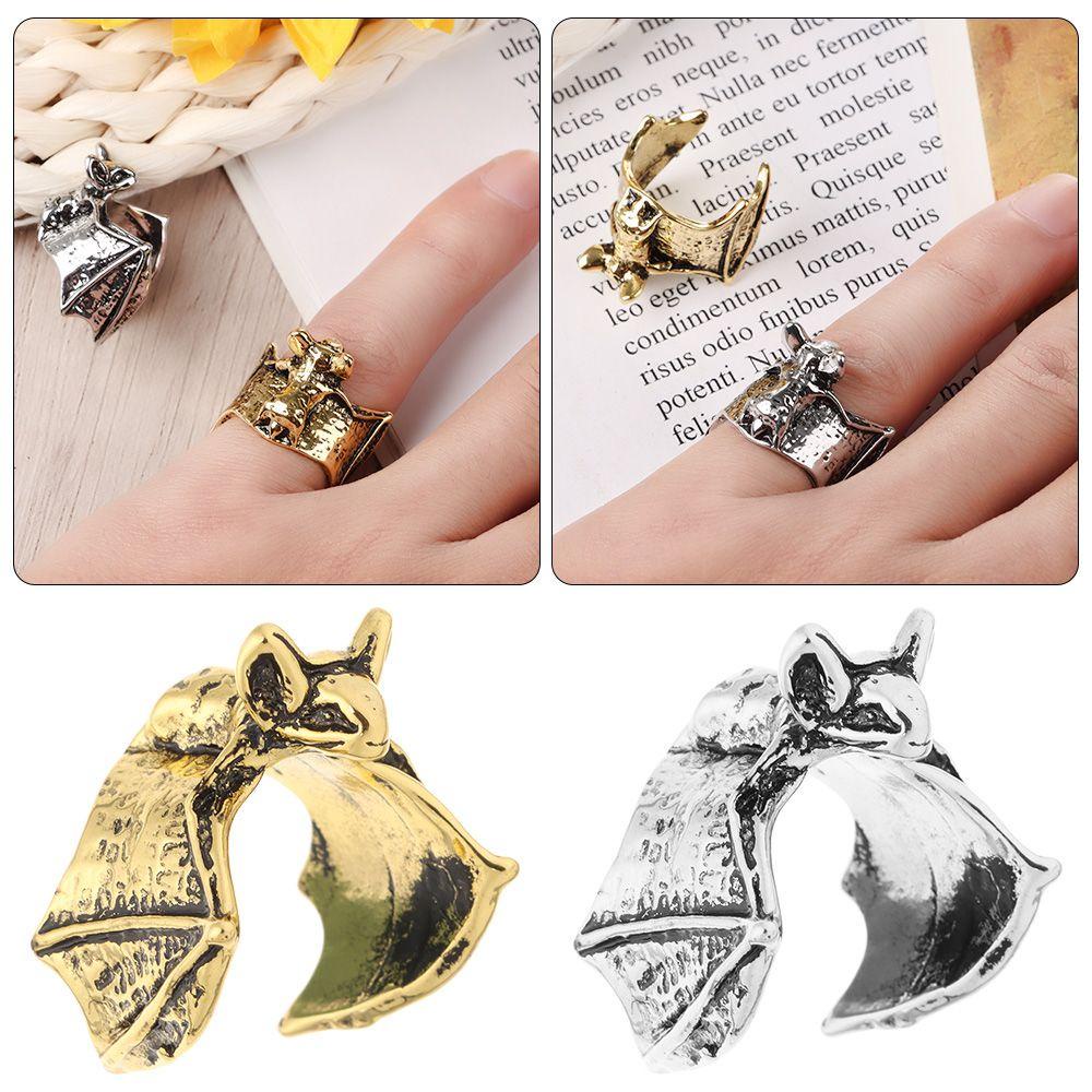 Nhẫn Nữ Hình Dơi Phong Cách Vintage