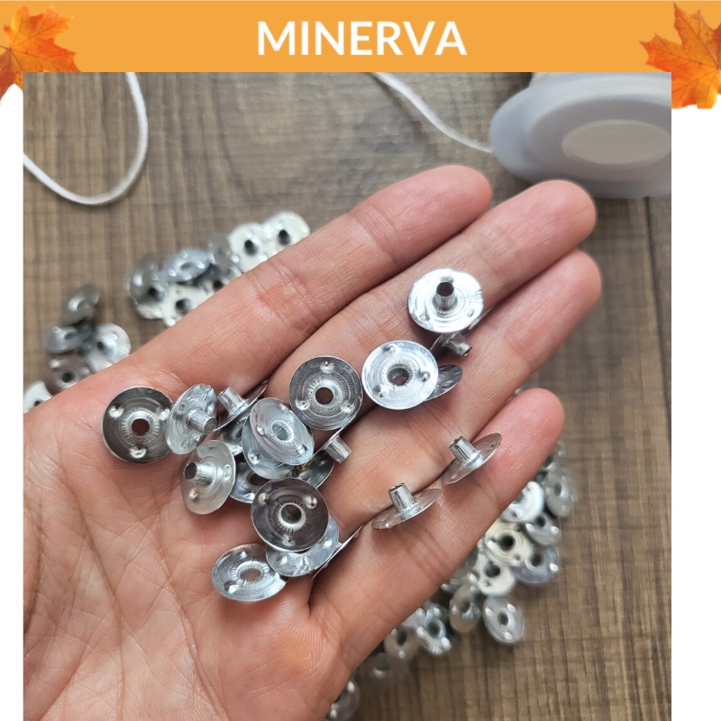 [NẾN THƠM] 2m Bấc nến 2.5mm kèm 20 đế kẹp bấc tự làm nến handmade tại nhà