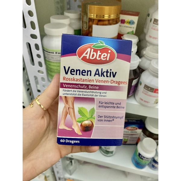 Viên uống Abtei Venen Aktiv Dragees giãn tĩnh mạch