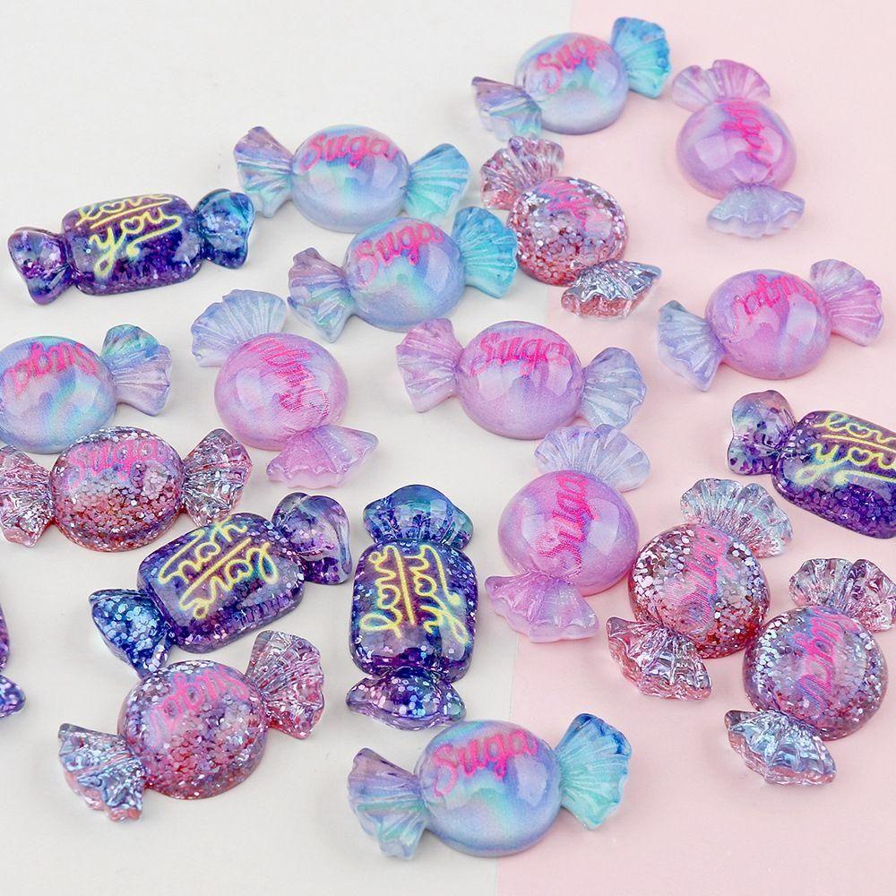 Set 10 Kẹo Nhựa Resin Làm Trang Sức
